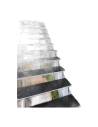 Mur végétal en mousse plate stabilisée le long d'un escalier