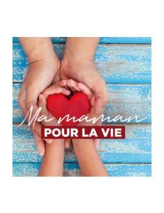 Carte message "Ma maman pour la vie"