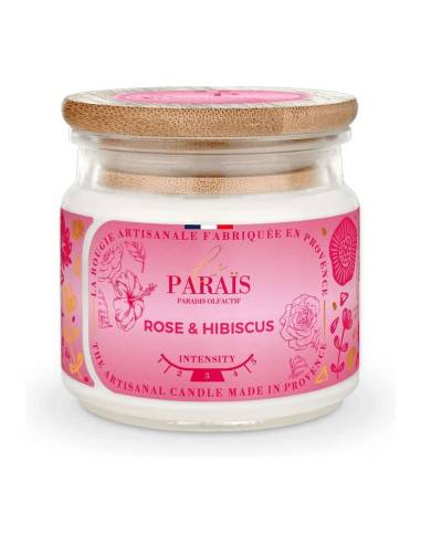 Bougie parfumée Rose et Hibiscus 150 ml