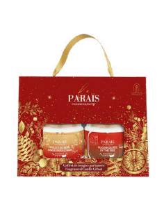 Coffret de Noël 2 bougies 150 ml Biscuit de Noël et Au Coin du Feu