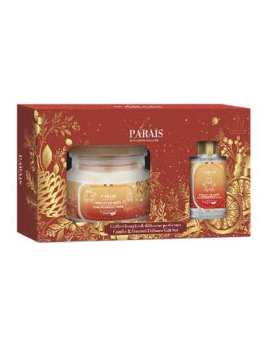 Coffret de Noël bougie 300 ml et diffuseur 100 ml Biscuit de Noël