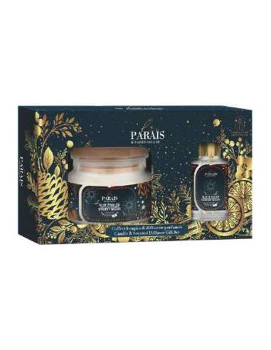 Coffret de Noël bougie 300 ml et diffuseur 100 ml Nuit Étoilée