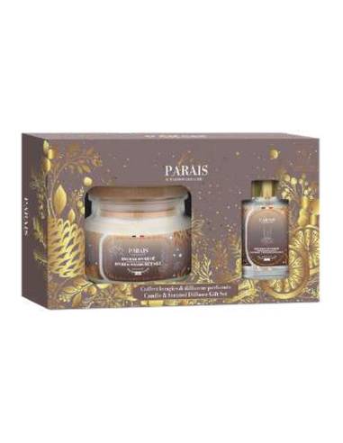 Coffret de Noël bougie 300 ml et diffuseur 100 ml Encens et Myrrhe
