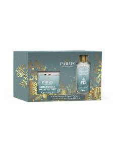 Coffret de Noël bougie 150 ml et spray 50 ml Sapin Enneigé