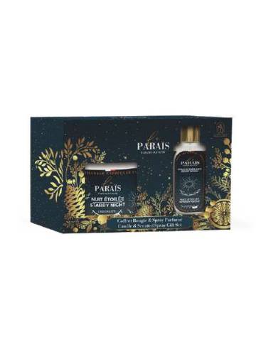 Coffret de Noël bougie 150 ml et spray 50 ml Nuit Étoilée
