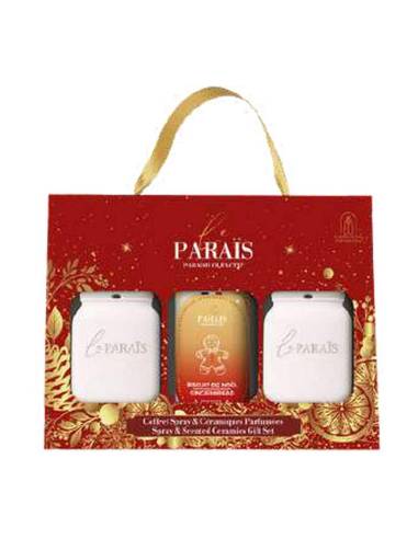 Coffret de Noël spray 50 ml et céramiques à parfumer Biscuit de Noël