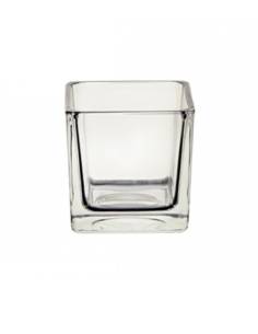 Vase cube en verre 10