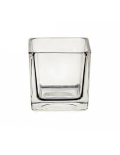 Vase cube en verre 12