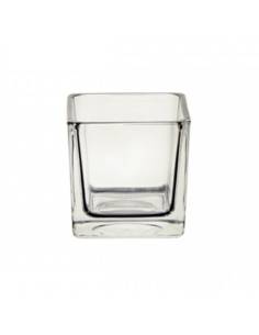 Vase cube en verre 8