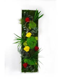 Tableau végétal stabilisé slim M Flowers