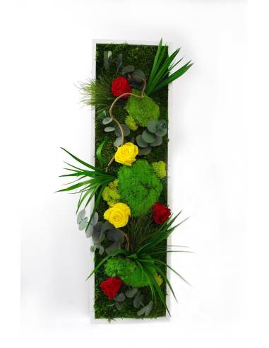 Tableau végétal stabilisé slim M Flowers
