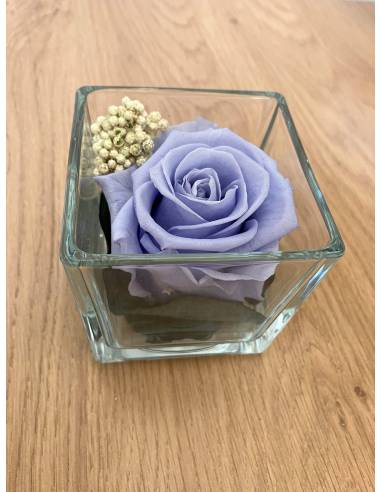 Cube déco rose éternelle lila, vue 6