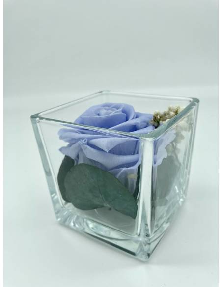 Cube déco rose éternelle lila, vue 4
