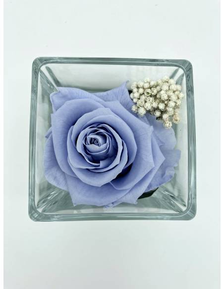 Cube déco rose éternelle lila, vue 2