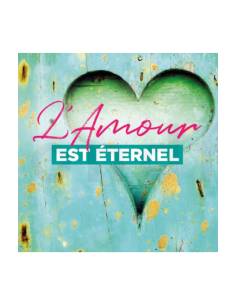 Carte message "L'amour est éternel"