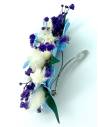 Barrette de Fleurs Préservées - Douceur bleutée, vue 2
