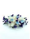 Barrette de Fleurs Préservées - Douceur bleutée, vue 3