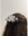 Barrette de Fleurs Préservées - Douceur bleutée, vue 7