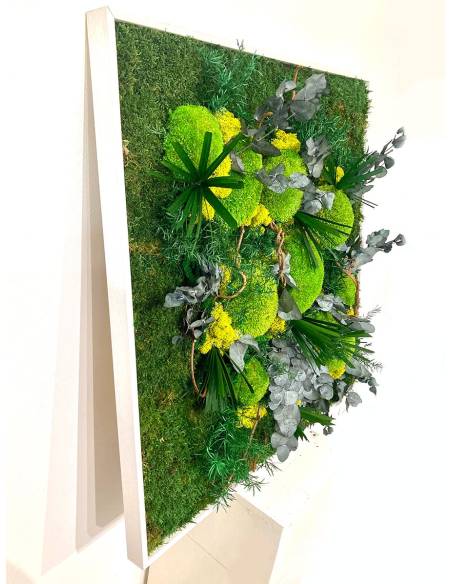 Tableau végétal stabilisé carré XL Spring Forest, vue 2