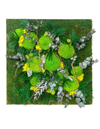 Tableau végétal stabilisé carré XL Spring Forest