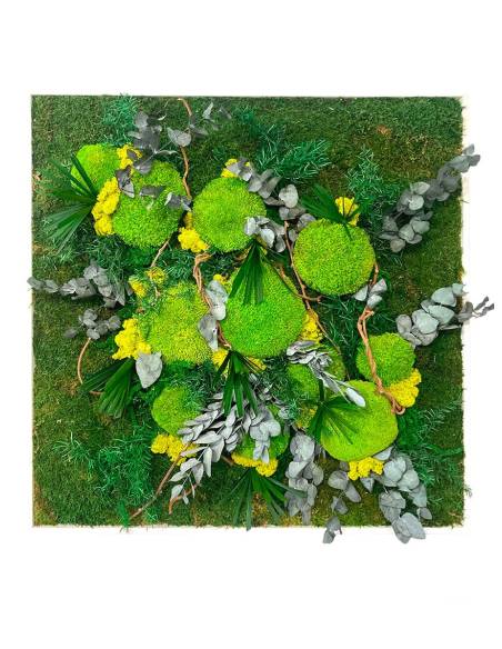 Tableau végétal stabilisé carré XL Spring Forest