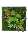 Tableau végétal stabilisé carré XL orchid Fuchsia