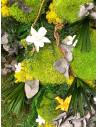 Tableau végétal stabilisé carré XL orchid Jaune et Blanc, vue 4