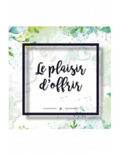 Carte message "le plaisir d'offrir"