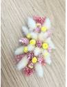 Barrette de fleurs séchées - Girly spring, vue 4