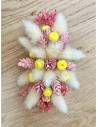 Barrette de fleurs séchées - Girly spring