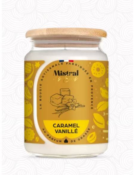 Bougie parfumée au parfum de Grasse - Caramel vanillé