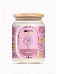 Bougie parfumée au parfum de Grasse - Rose