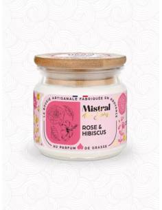 Bougie parfumée au parfum de Grasse - Rose Hibiscus 2