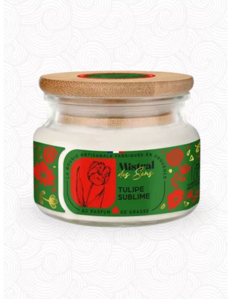 Bougie parfumée au parfum de Grasse - Tulipe Sublime, vue 2