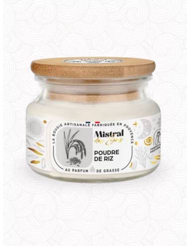 Bougie parfumée au parfum de Grasse - Poudre de Riz, vue 2