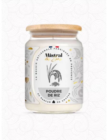 Bougie parfumée au parfum de Grasse - Poudre de Riz