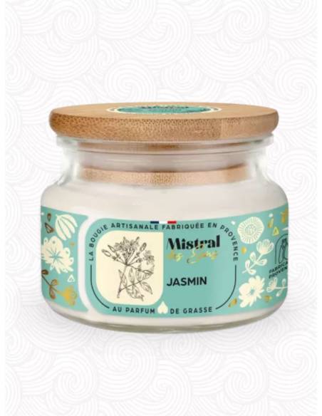 Bougie parfumée au parfum de Grasse - Jasmin, vue 2