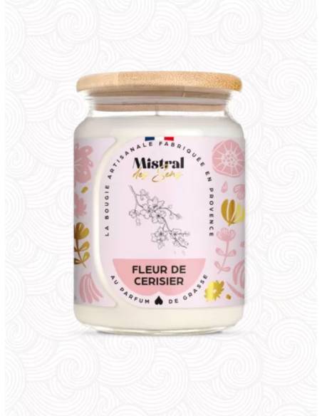 Bougie parfumée au parfum de Grasse - Fleur de Ceriser