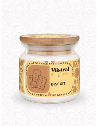Bougie parfumée au parfum de Grasse - Biscuit, vue 1