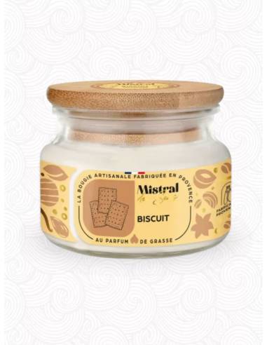Bougie parfumée au parfum de Grasse - Biscuit, vue 2