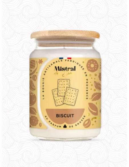Bougie parfumée au parfum de Grasse - Biscuit