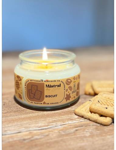 Bougie parfumée au parfum de Grasse - Biscuit, vue 4
