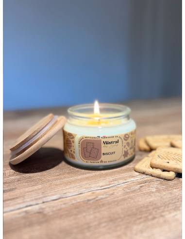 Bougie parfumée au parfum de Grasse - Biscuit, vue 5