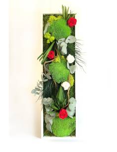 Tableau végétal stabilisé slim M Flowers
