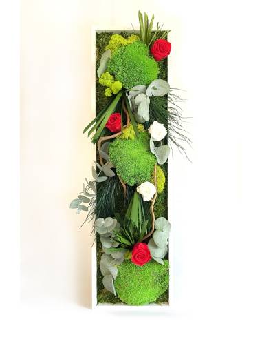 Tableau végétal stabilisé slim M Flowers