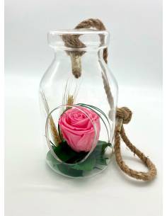 Suspension Bottle rose éternelle Rose clair