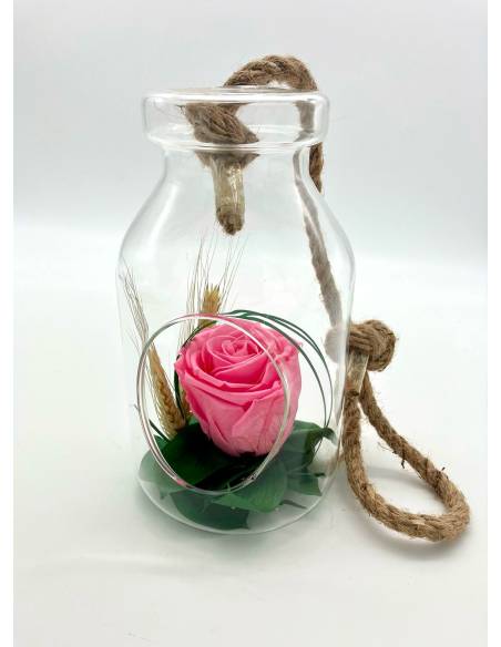 Suspension Bottle rose éternelle Rose clair