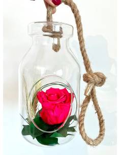 Suspension Bottle Rose éternelle Fuschia 2