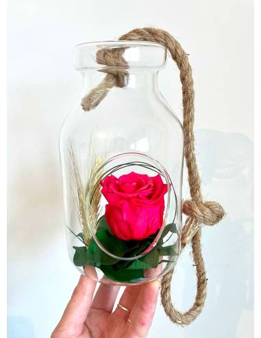 Suspension Bottle Rose éternelle Fuschia, vue 3