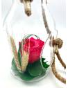 Suspension Bottle Rose éternelle Fuschia, vue 5